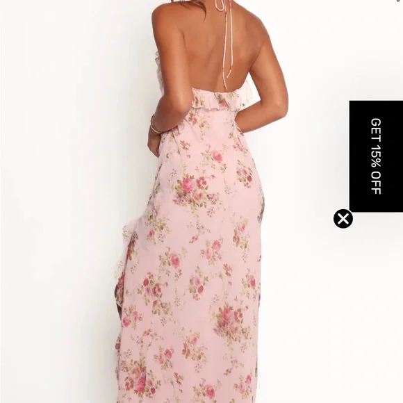 Petal & Pup Pink Floral Maxi Dress - Picture 3 of 5